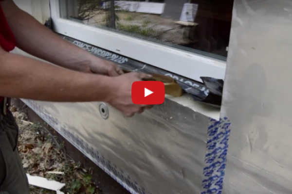 Outie Window Installation Weave It Into The Continuous Exterior Foam Insulation Protradecraft